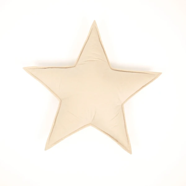 LevinFelin Vankúš hviezda - svetlá béžová