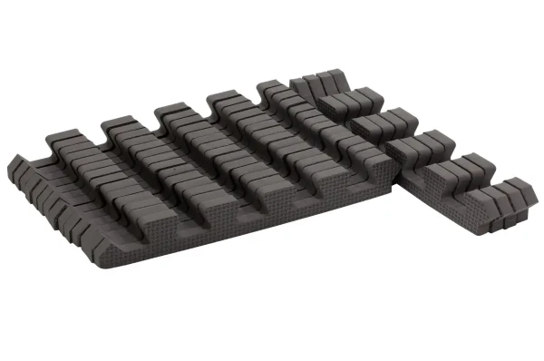 Rialto Baby Sada okrajov pre penové puzzle Cool Gray 120x150 cm