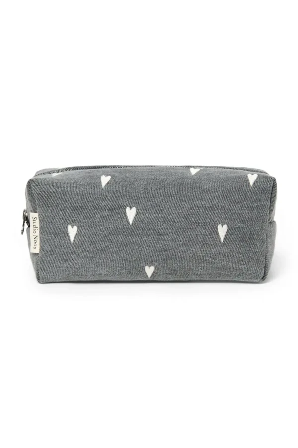 STUDIO NOOSE - Denim POUCH - kabelka | Grey Hearts