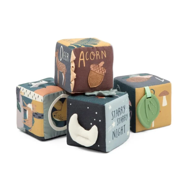 SEBRA Set mäkkých kociek, 4 Pcs., Nightfall