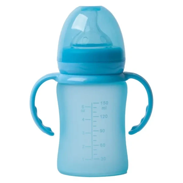 Bo Jungle Sklenená fľaša s úchytmi B-Thermo 150ml Turquoise