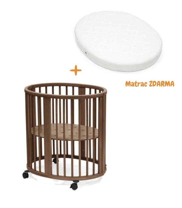 Stokke Stokke Sleepi Mini postieľka V3 Warm brown  + Matrac ZDARMA