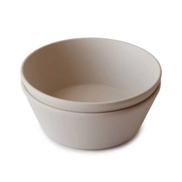 MUSHIE OKRÚHLE OBEDOVÉ MISKY - VANILLA