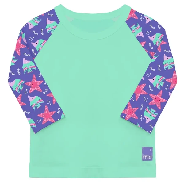 Bambino Mio Detské tričko do vody s rukávom, UV 50+, Violet, veľ. XL