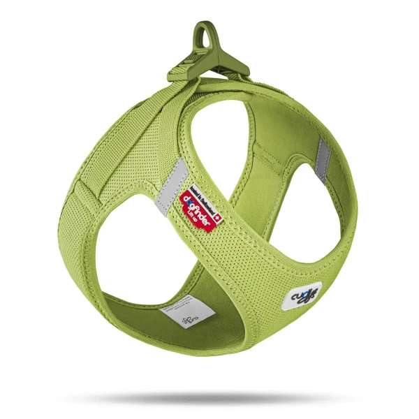 CURLI Postroj pre psov so sponou Air-Mesh Lime XS, 3-5 kg