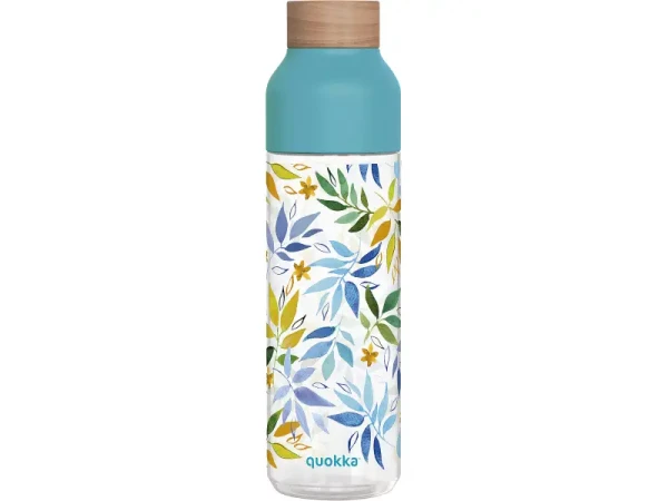 Quokka Plastová fľaša Ice Watercolor Leaves 840 ml