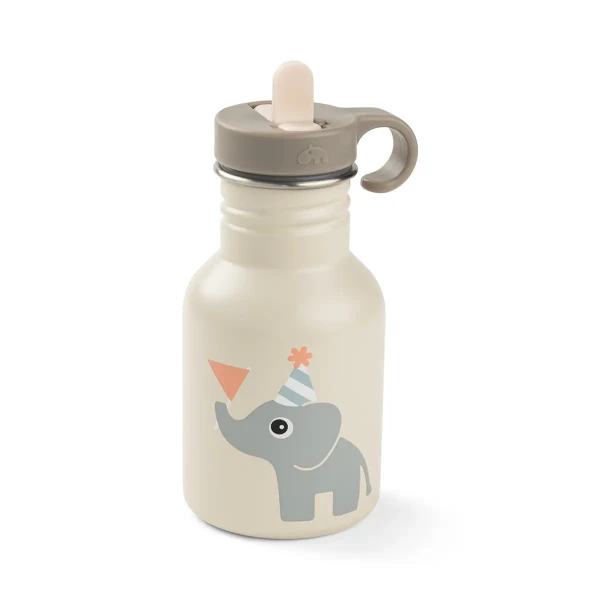 DONE BY DEER Detská nerezová fľaša Tiny Farm 350 ml - písková