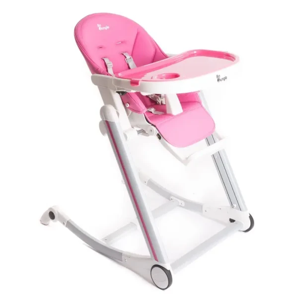 Bo Jungle Jedálenská stolička B-HIGH CHAIR Pink