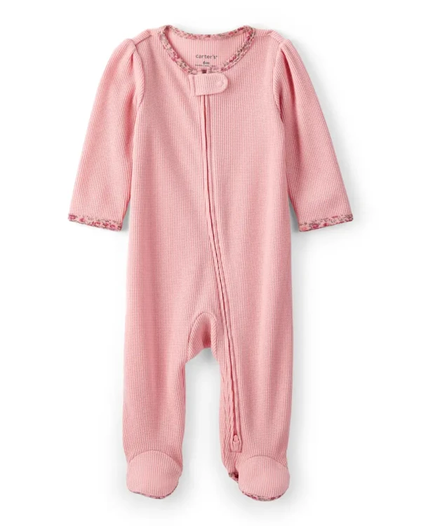 CARTER'S Overal na zip Sleep&Play SNP Floral trim dívka 9m/vel.74