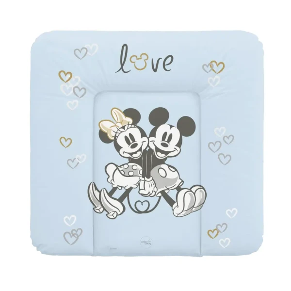 CEBA Podložka prebaľovacia mäkká na komodu 75x72 Disney Minnie & Mickey Blue