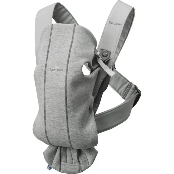 BABYBJORN Detské nosidlo MINI Light Grey 3D Jersey