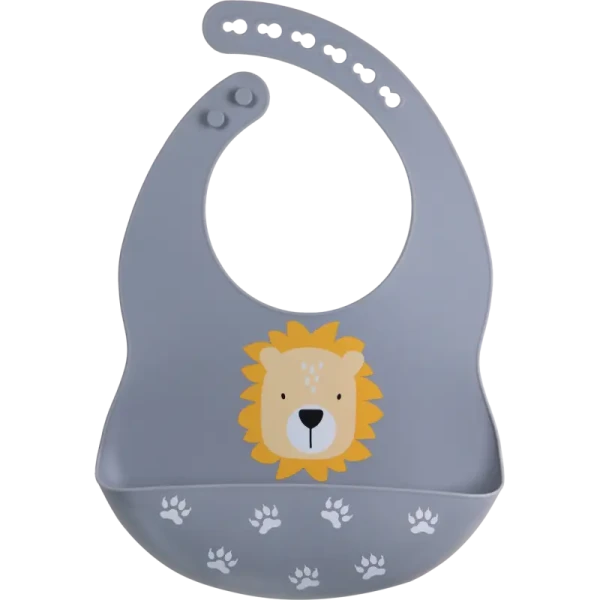 TRYCO Silikónový podbradník Lion, Dusty Blue