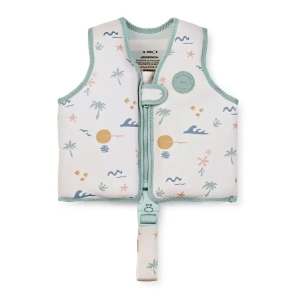 Saro Baby Plavecká neoprénová vesta s UV ochranou (3-6r) Good Vibes