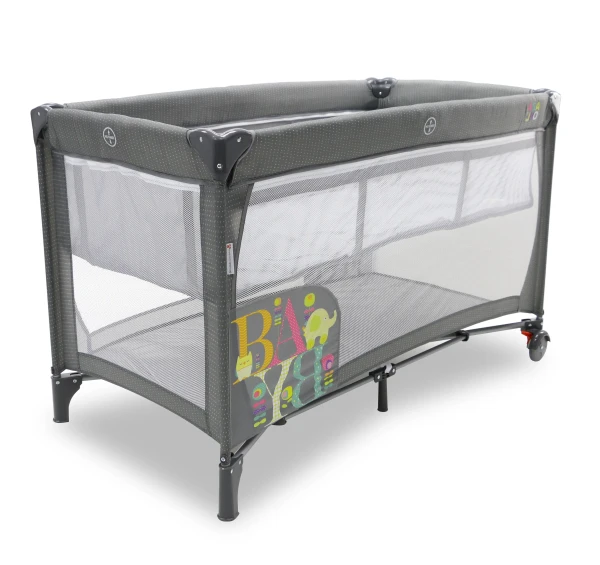 Asalvo SMOOTH cestovná postieľka grey baby