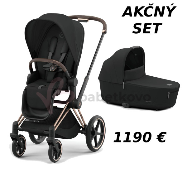 CYBEX PRIAM 4 AKČNÝ SET ROSEGOLD Sepia Black