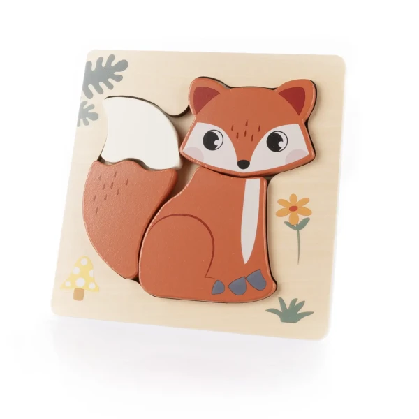 ZOPA Drevené puzzle malé, Fox