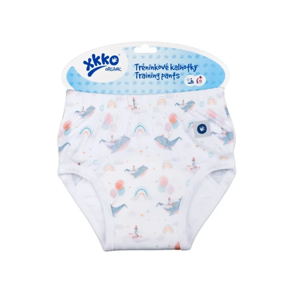 XKKO Organic Tréningové nohavičky - Sky Whale Veľkosť L
