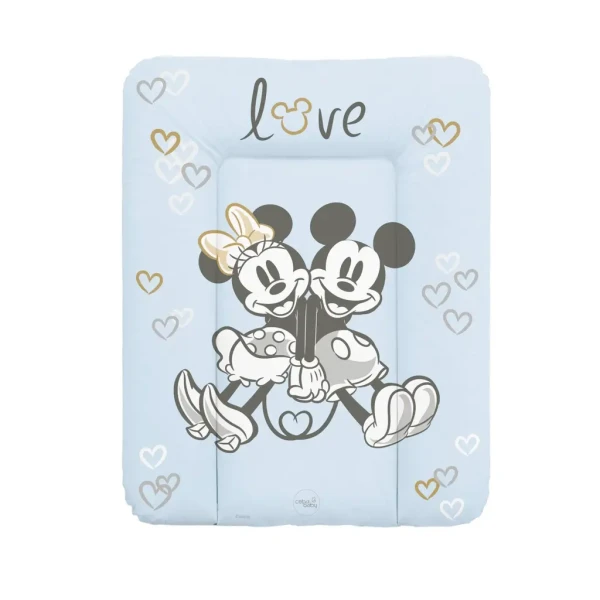 CEBA Podložka prebaľovacia mäkká na komodu 50x70 Disney Minnie & Mickey Blue