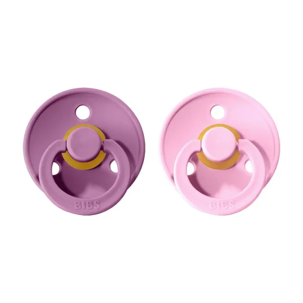 BIBS Colour cumlíky z prírodného kaučuku 2ks - veľkosť 2 | Lavender / Baby Pink