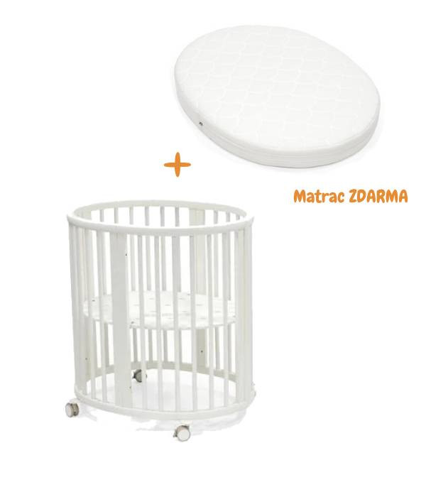 Stokke Sleepi Mini postieľka V3 White + Matrac ZDARMA