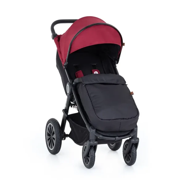 PETITE&amp;MARS Kočík športový Street+ Air Black Deep Ruby Complete