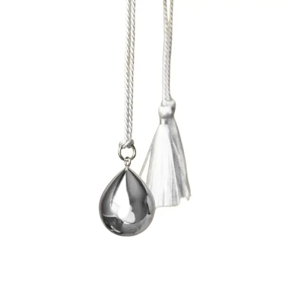 Bola Tehotenská rolnička SATIN DROP Silver