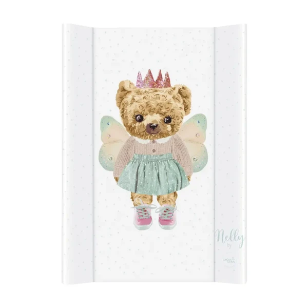 CEBA Podložka prebaľovacia 2-hranná s pevnou doskou (50x70) Comfort Fluffy Puffy Nelly