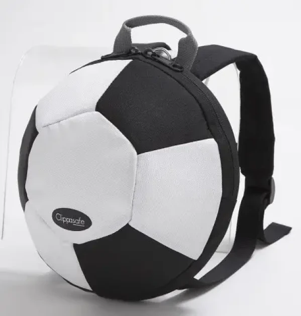 CLIPPASAFE Detský batoh s odnímatelným vodítkom, Football
