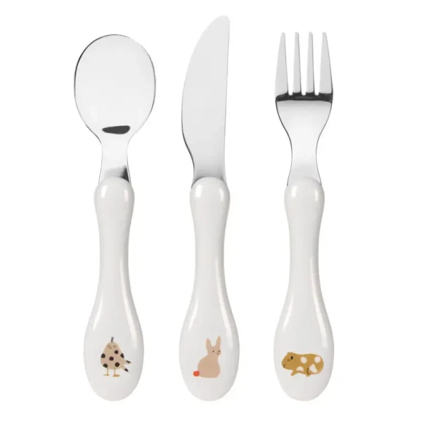 Lässig detský príbor Cutlery 3pcs Little Mateys spicy orange