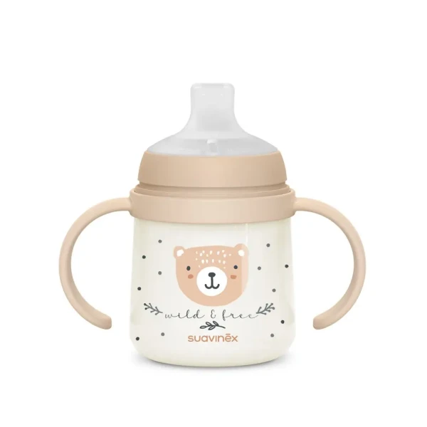 SUAVINEX Prvá fľaša WILD & FREE 150 ml - hnedá