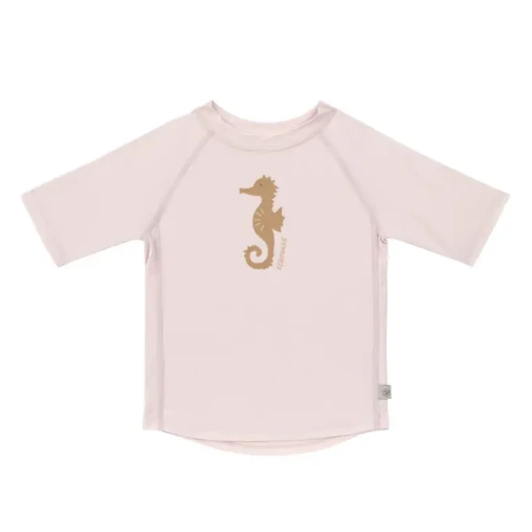 Lässig tričko Short Sleeve Rashguard seahorse light pink 07-12 mes.