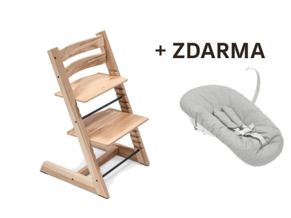 Stolička Stokke Tripp Trapp Classic Collection Wild Wood + newborn set ZDARMA