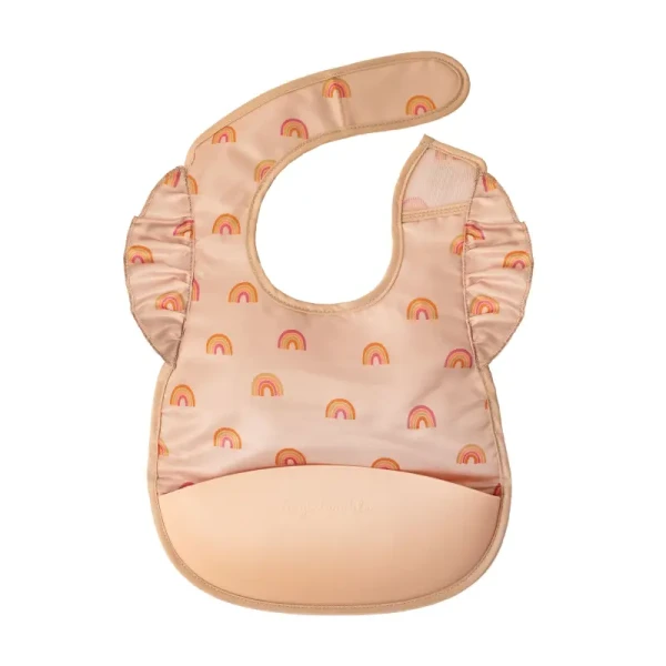 Tiny Twinkle Podbradník so silikónovou kapsou, Boho Rainbow