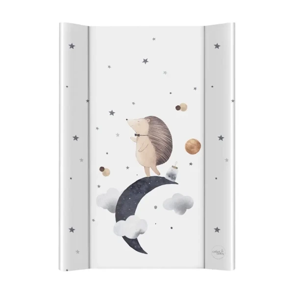 CEBA BABY Podložka prebaľovacia 2-hranná s pevnou doskou (50x70) Ultra Light Hedgehog the Dreamer