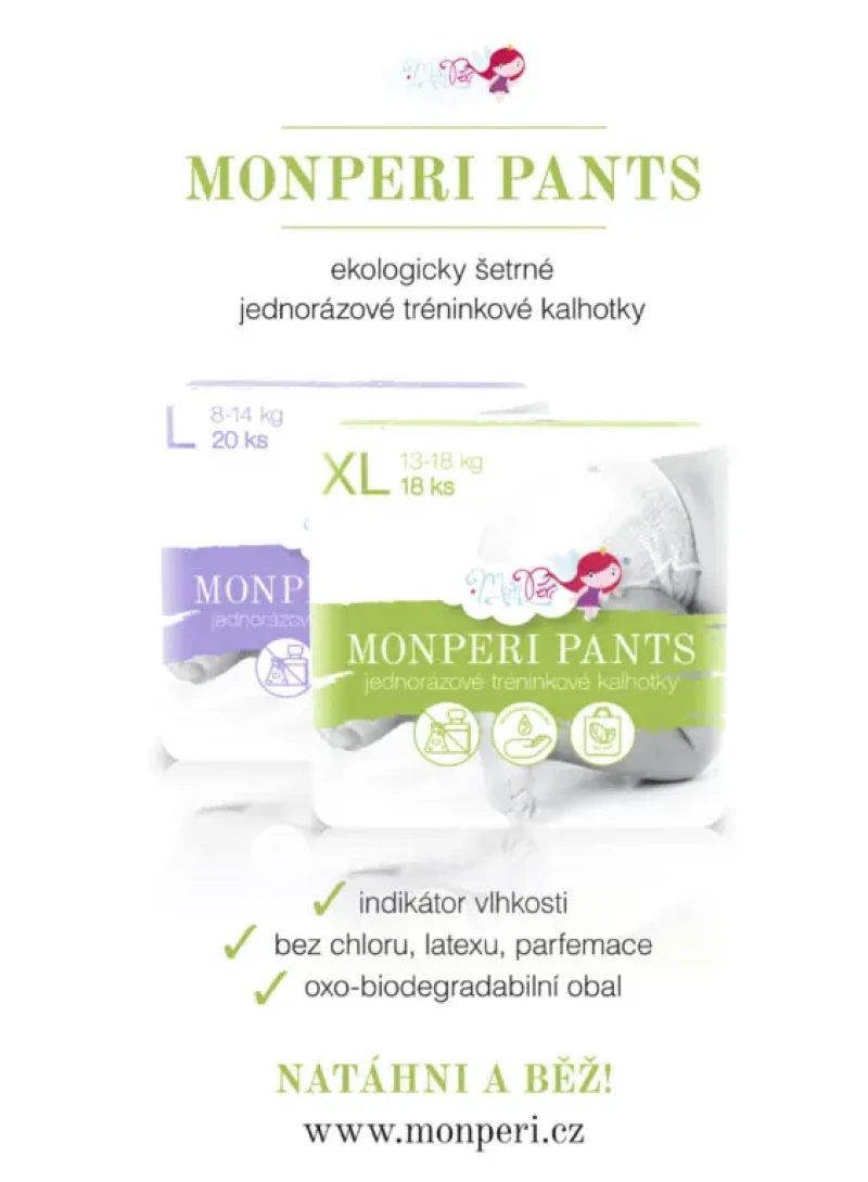 MonPeri jednorazové nohavičky 8-14 kg Pants L