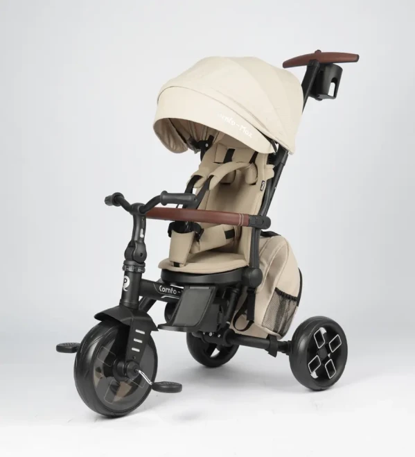 QPLAY Trojkolka Comfo Max Beige, 8 v 1, vek 10-72 mesiacov