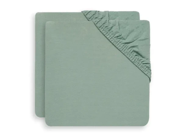 Jollein Napínacia plachta 120x60 cm 2 ks Ash Green