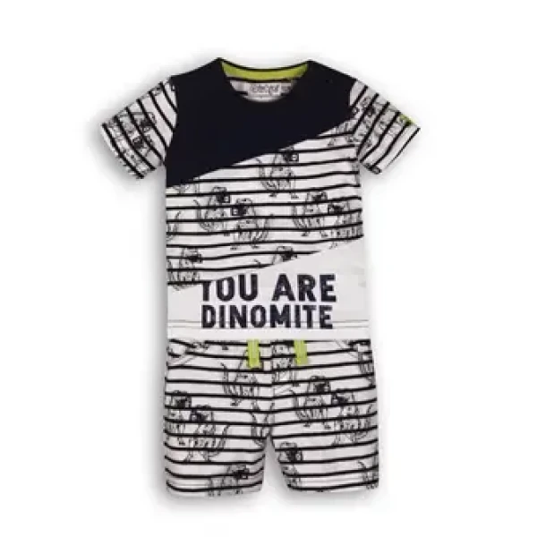 DIRKJE Set 2dielny C-SO SUNNY YOU ARE DINOMITE 74 Navy-White