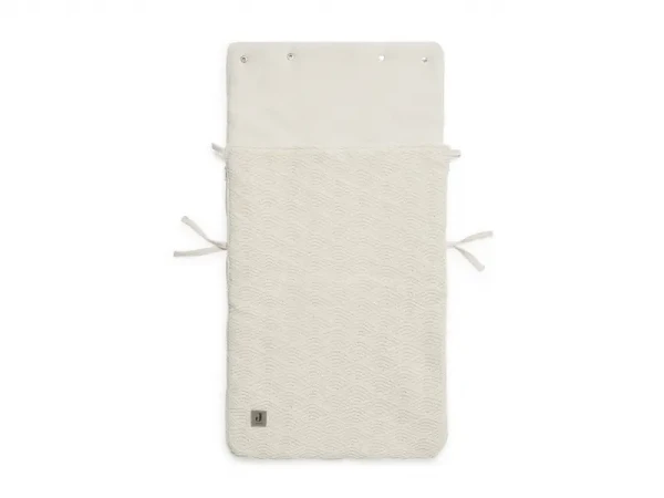 Jollein Fusak do autosedačky River Knit Cream White