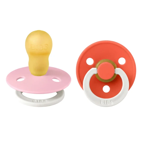 BIBS Colour cumlíky z prírodného kaučuku 2ks - veľkosť 3 baby-pink-nočný-tango-nočný