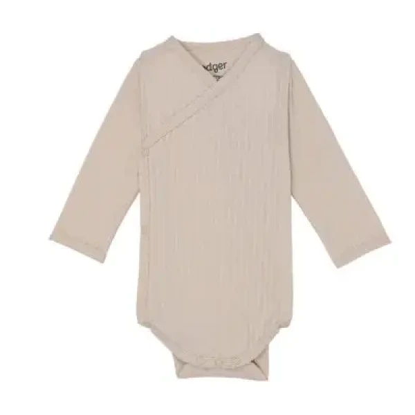 LODGER Body Romper LS Seersucker Birch 68