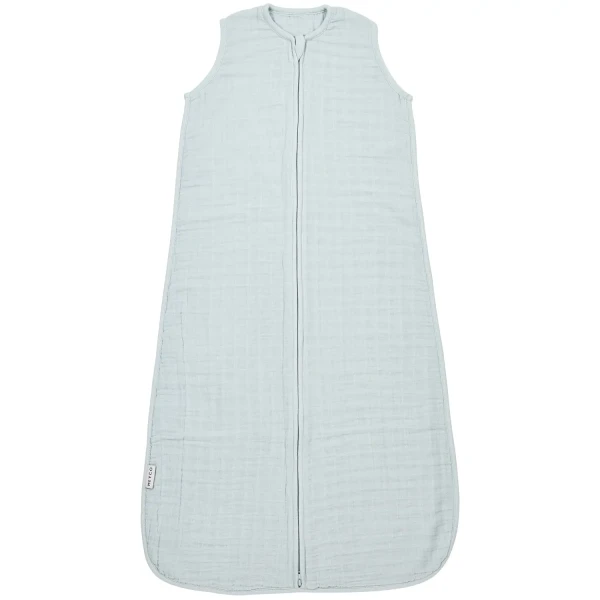 Meyco letný mušelínový spací vak 70 cm - Grey blue 0.5 TOG