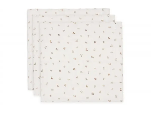 Jollein Plienky 3 ks 70x70 cm Animal Friends