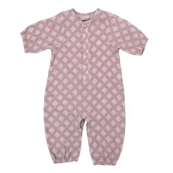 LODGER Bavlnený overal Jumper Tribe Muslin Rose 74