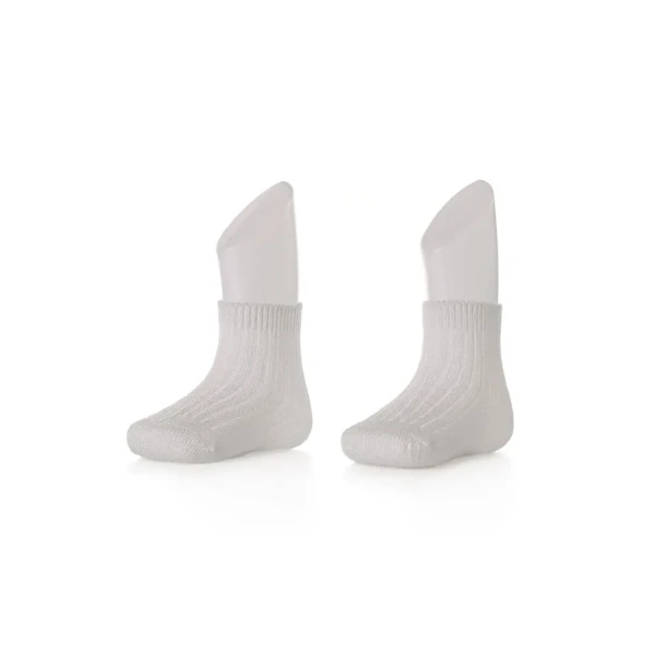 XKKO BMB Ponožky Pastels White - 24-36m 2páry