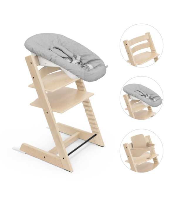 Stokke Tripp Trapp Bundle Židlička + baby set + novorozenecká sada Natural