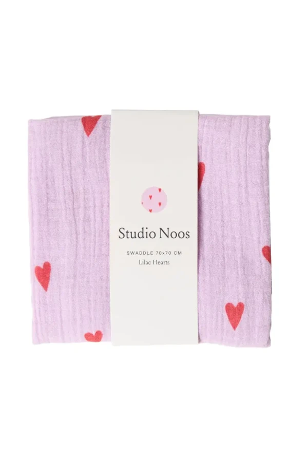 STUDIO NOOS - SWADDLE ZAVINOVAČKA Print Medium | Green Hearts