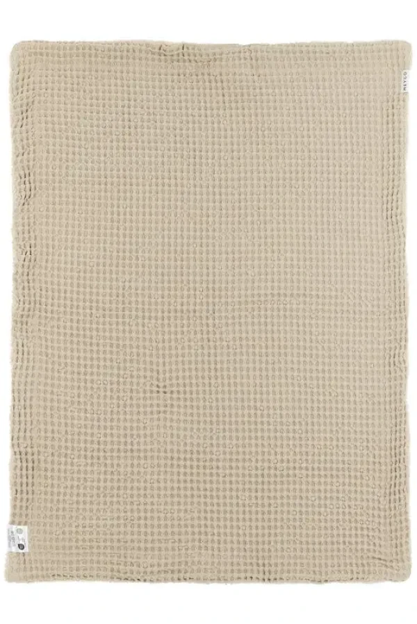 Meyco Deka do postieľky Waffle Teddy fleece - Sand