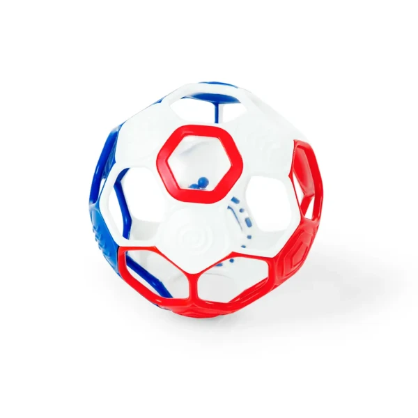 OBALL Hračka Oball RATTLE GOALS™ 10 cm Red, White & Blue  0m+