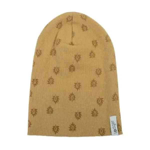 LODGER Čiapka bavlnená Beanie Print Rib Honey 1 - 2 roky